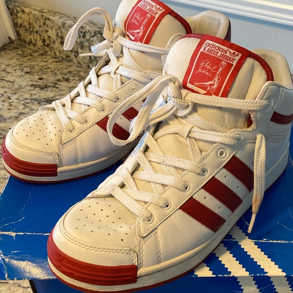 Adidas Kareem Abdul Jabbar Mid White/Red - Picture 4 of 6